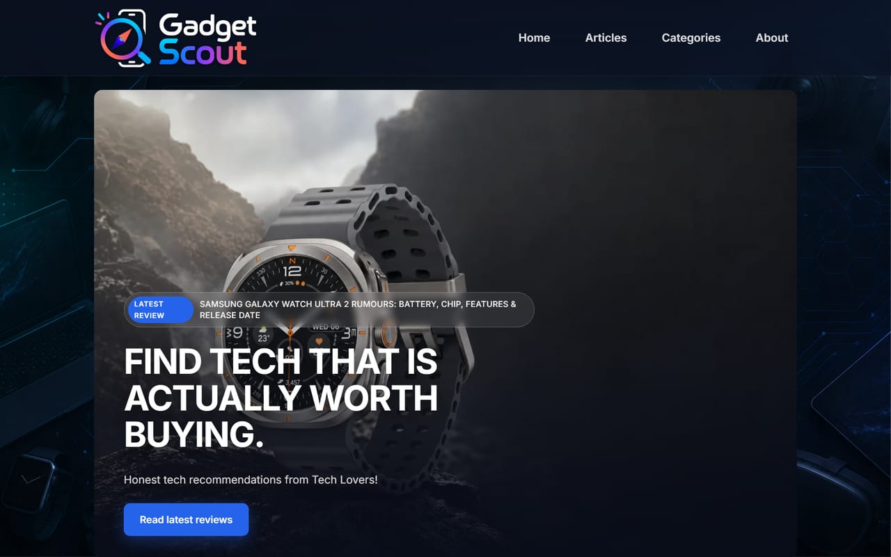 GadgetScout technology news and reviews website